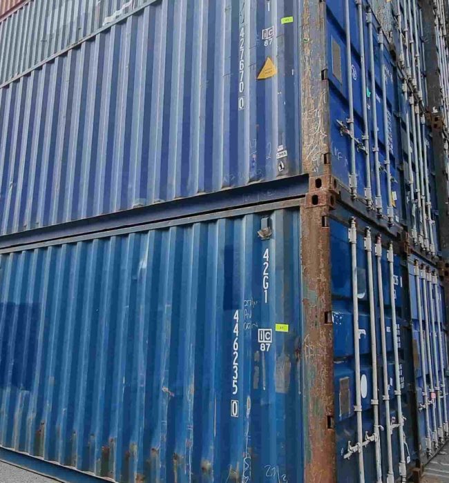 Making container ready for transporting - Oz Shipping Containers in Young